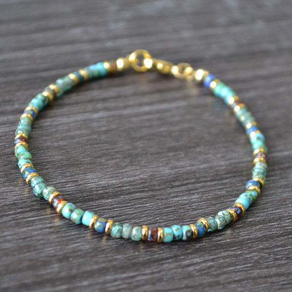 Vintage Bohemian Beads Necklace, Bracelet - Zafari Studio Jewelry